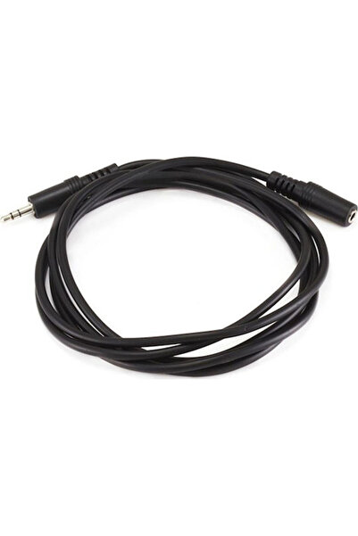 VCOM Καλώδιο Jack 3.5mm Αρσενικό σε Θηλυκό, Μαύρο, 3μ, με επιχρυσωμένα ακροδέ...