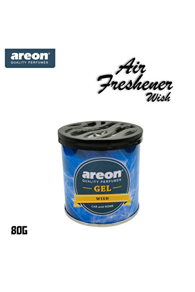 Areon Gel Car Air Freshener Wish 80g Long Lasting Dashboard Cup Holder Home F...