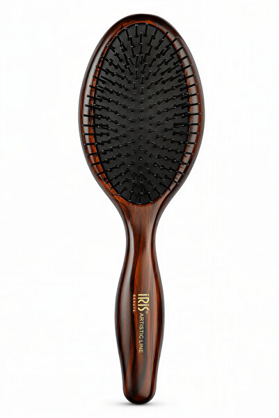IRIS Artistic Line Oval Paddle Saç Fırçası Topuzsuz - Günlük Kullanım ve Kola...