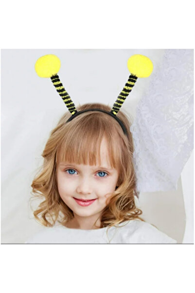 ForWhat Maxi Yellow Pompom Bee Maya Crown for Office Home Office Event Show C...