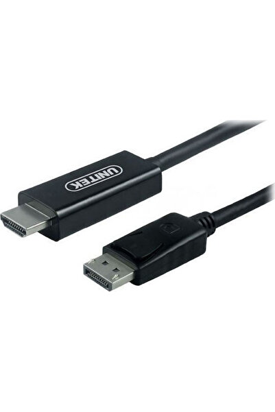 Unitek Καλώδιο DisplayPort αρσενικό - HDMI αρσενικό 1.8μ Μαύρο (Y-5118CA)