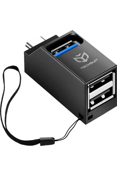 Techsuit Διανομέας USB 2.0 3 θυρών με σύνδεση USB-C HUB040 H10 Κωδικός: HUB04...