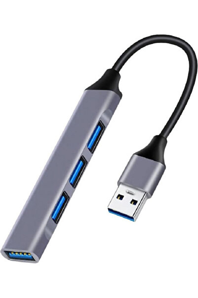 POWERTECH Διανομέας USB 3.2 4 Θυρών με Σύνδεση USB-A Γκρι Κωδικός: PT-1114