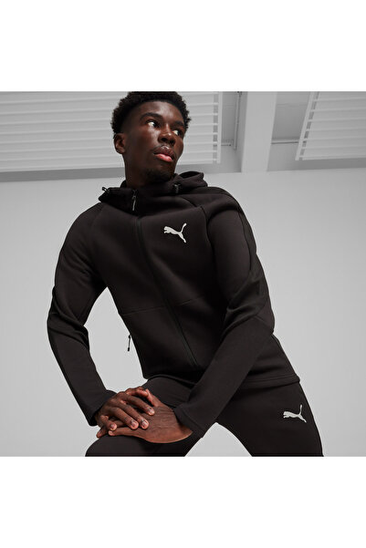 Puma Evostripe Full Zip Men's Black Sweatshirt
