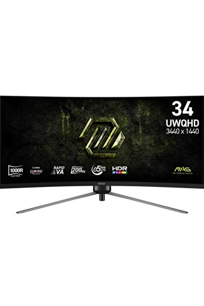 MSI 34" MAG 345CQRF E20 Gaming Monitor, UWQHD 3440x1440, Curved, 200Hz, 0.5ms...