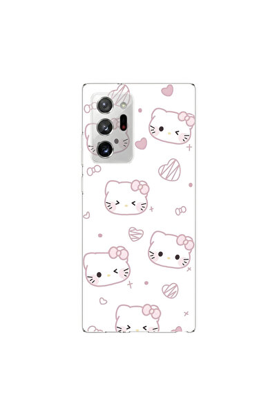 PPKin Samsung Galaxy Note 20 Ultra Uyumlu Hello Kitty Tasarımlı Şeffaf Kılıf