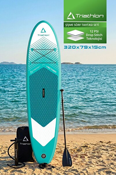 Triathlon VectorX -M 10’6” Şişme Paddle Board Seti | 320×79×15 cm | Drop Stit...
