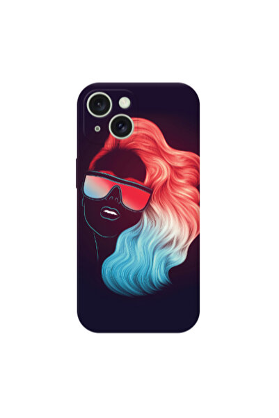 Other Apple iPhone 15 Plus Girl with glasses Transparent Silicone TPU Θήκη