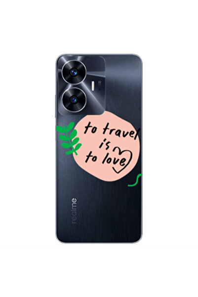 Other Realme Note 50 To Travel is to Love Transparent Silicone TPU Θήκη