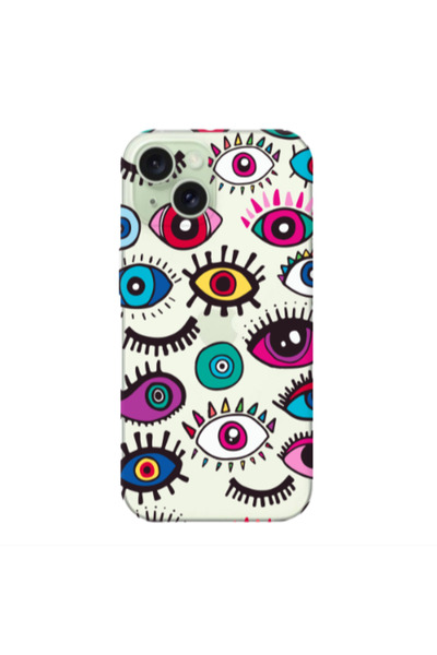 Other Apple iPhone 15 Plus Multiple eyes Transparent Silicone TPU Θήκη