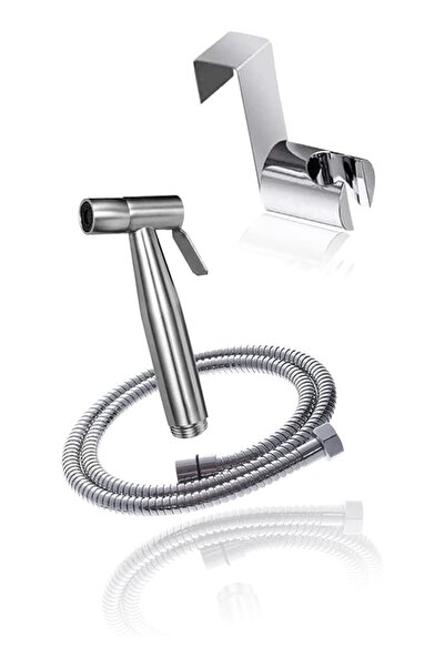 The Bros 3-Piece Bidet Toilet Spray Gun Set with Stainless Steel Hose - Handh...