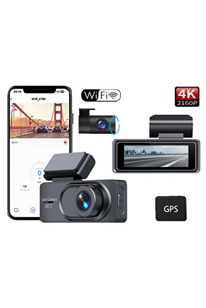 SMRSTORE 4K WiFi Araç İçi Kamera – Mini Dash Cam + Mobil Uygulama Destekli