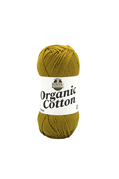 Etrofil Organic Cotton Knitting Yarn Olive Green 100% Organic Cotton 50g 125m...