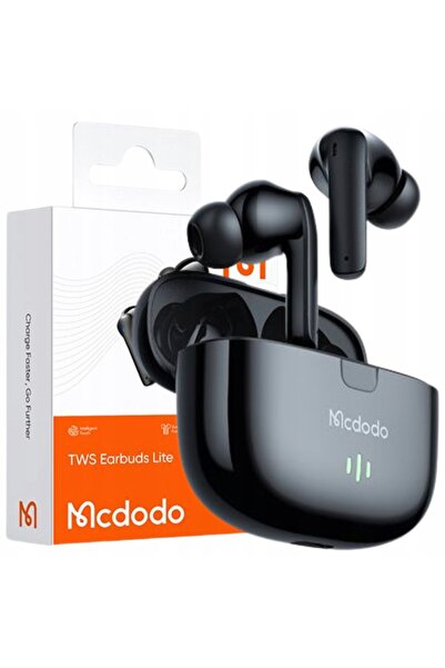 Mcdodo Căști wireless in-ear Bluetooth 5 cu microfon și carcasă neagră