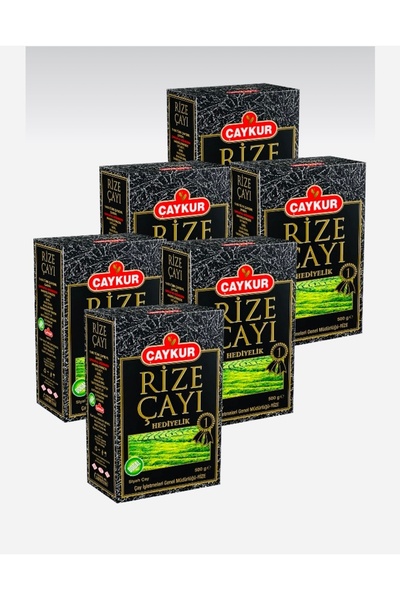Çaykur Gift Rize Tea 500 Gr X 6 Pieces Box Packaging Bulk Black Tea
