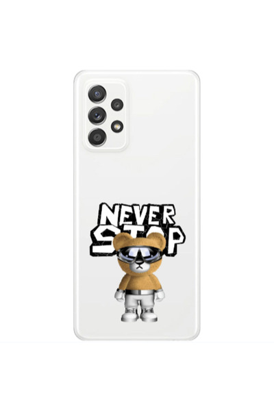 Other Samsung A72 Never stop Transparent Silicone TPU Θήκη