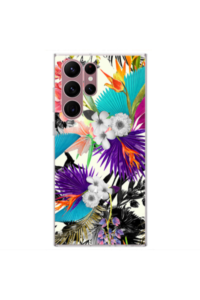 Other Samsung S22 Ultra Sea flowers Transparent Silicone TPU Θήκη