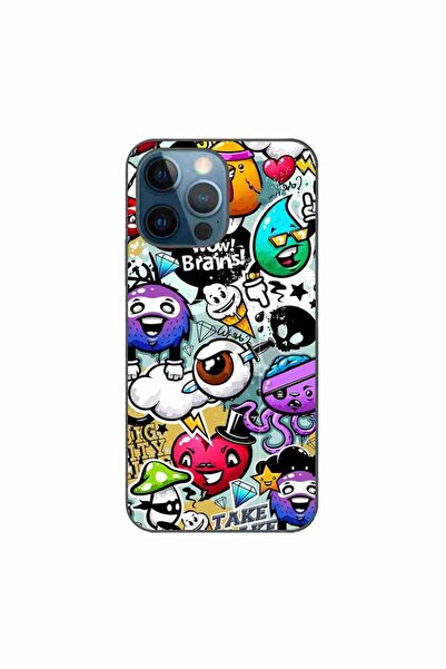 OEM Husa compatibila cu Apple iPhone 12 Pro Silicon Gel Tpu Model Pop Art Gra...