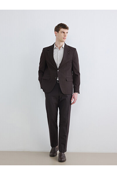 LC Waikiki Nevavm Standard Fit Pleated Men's Fabric Trousers with a Difference