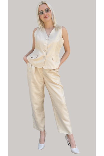 Unique Double Cuff Detail Pants