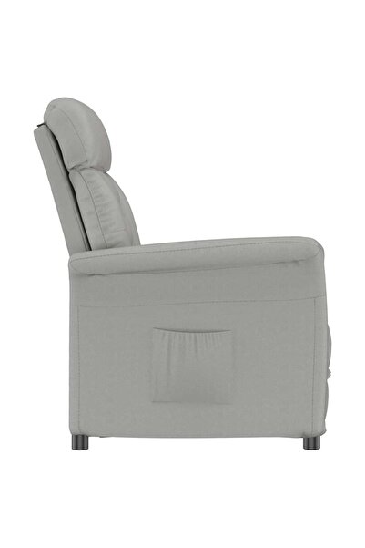 vidaxl armchair Light grey 96.5 x 70.5 x 95 cm Microfibre