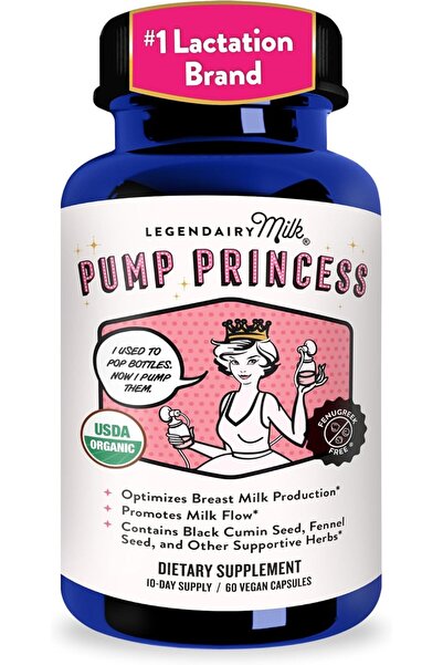 Legendairy Milk Pump Princess Lactation Supplement - Organic Black Cumin, Fen...