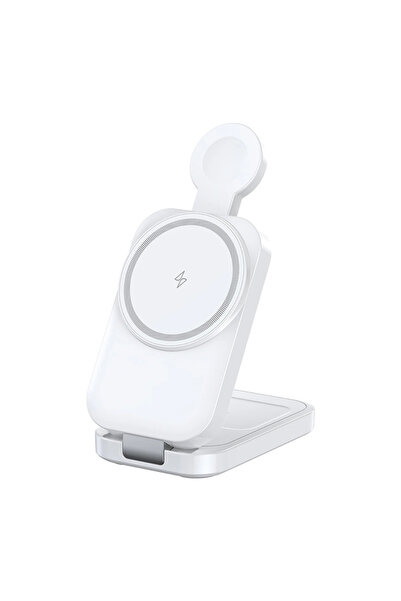 Sunix Încărcător Wireless Magnetic Magsafe Pliabil MG200 Sunix, 3 în 1, Încăr...