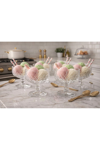 Paşabahçe 6-Piece Ice Cream & Dessert & Presentation Bowl Set