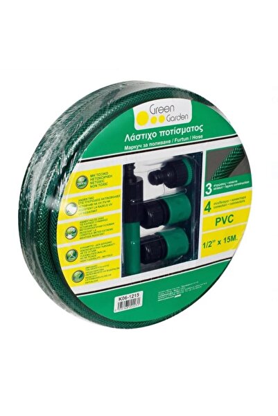 Cumpara-Istet Furtun Verde cu 4 Accesorii - 15 m