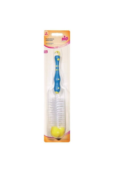 Nip Brush for standard and wide-neck bottles, with sponge and non-slip handle...