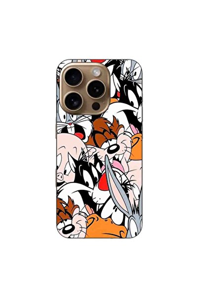 OEM Θήκη συμβατή με Apple iPhone 16 Pro από σιλικόνη gel TPU με σχέδιο Looney...