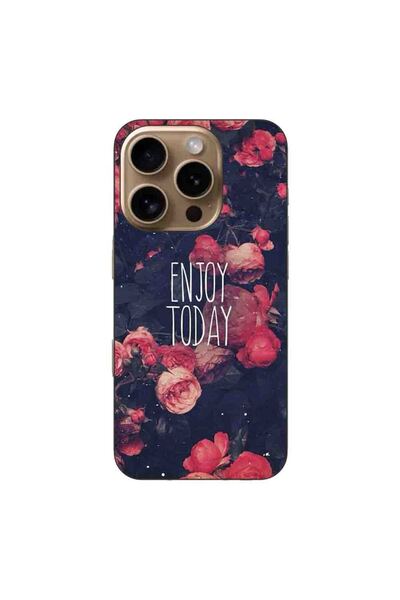 OEM Husa compatibila cu Apple iPhone 16 Pro Silicon Gel Tpu Model Enjoy Today