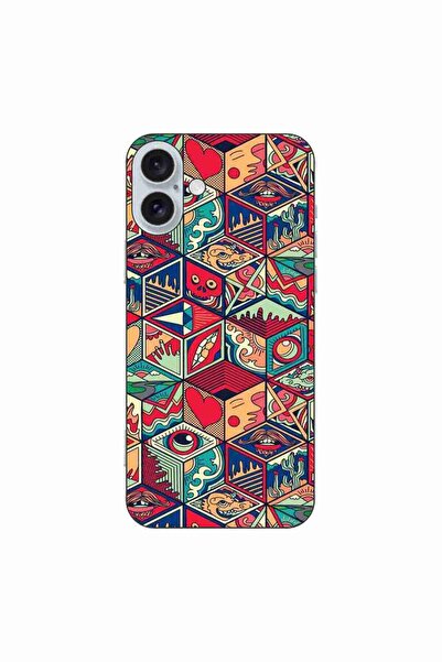 OEM Husa compatibila cu Apple iPhone 16 Plus Silicon Gel Tpu Model Pop Art Ge...