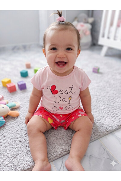Kız Bebek Şortlu Takım