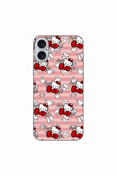 OEM Husa compatibila cu Apple iPhone 16 Plus Silicon Gel Tpu Model Hello Kitt...