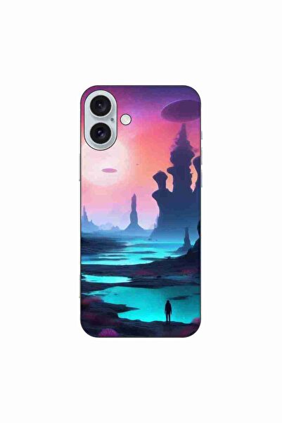 OEM Husa compatibila cu Apple iPhone 16 Plus Silicon Gel Tpu Model Mystic Planet