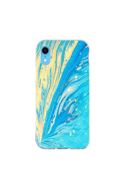 OEM Θήκη συμβατή με Apple iPhone XR από σιλικόνη gel TPU, μοντέλο Aqua Bloom