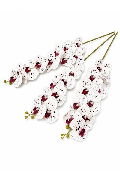 OEM Artificial orchid 15 flowers 13 White-Grey
