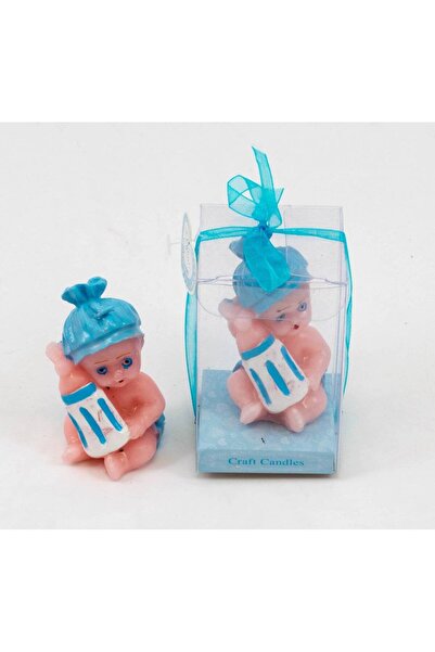 OEM Lumanari Figurine Bebe Cu Biberon Bleu (Set 10 buc)