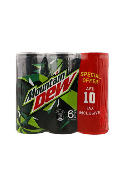 Mountain Dew Soda Can 245ml (6-Pack)
