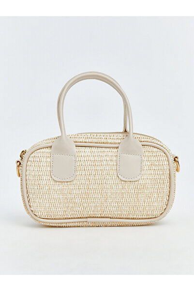 LC Waikiki Peak New Season Straw Look Girls' Shoulder Bag