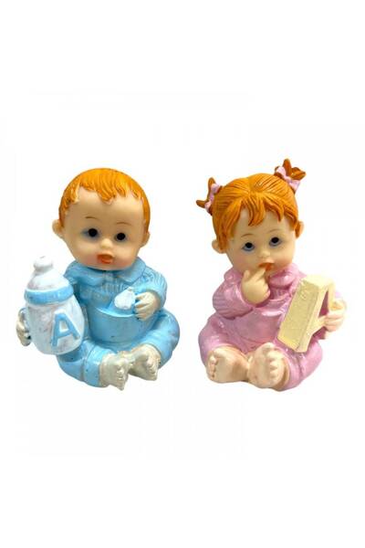 OEM Figurina Tort Botez Bebe Asezat Blue