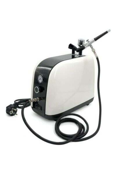 Rox 0067 Profesyonel Airbrush Kompresör Mini Boya Tabancası Seti