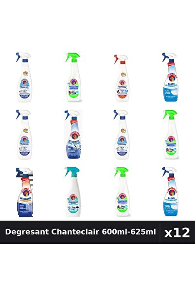 Chanteclair Set 12 Degresant Universal 600ml-625ml - Bicarbonat, Lămaie, Mars...