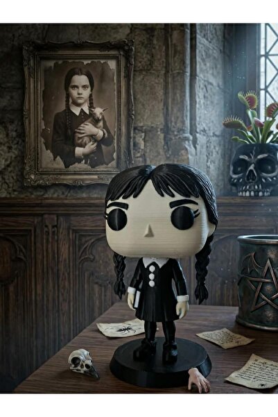 CRAFTEL Funko Pop Wednesday Addams Figür 10 cm Koleksiyonluk Standlı Masaüstü...