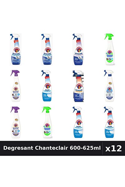 Chanteclair Set 12 Degresant Universal 600-625ml - 8 Arome, Anticalcar, Detar...