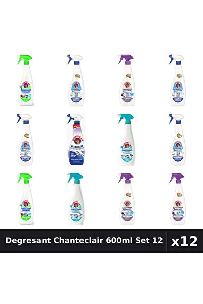 Chanteclair Set 12 Degresant Universal 600ml - 625ml Anticalcar, 6 Arome