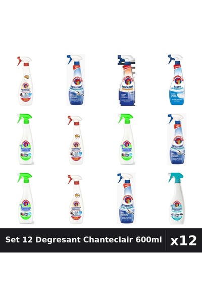 Chanteclair Set 12 Degresant Universal 600ml - Anti-Miros, Extra Puternic, Ex...