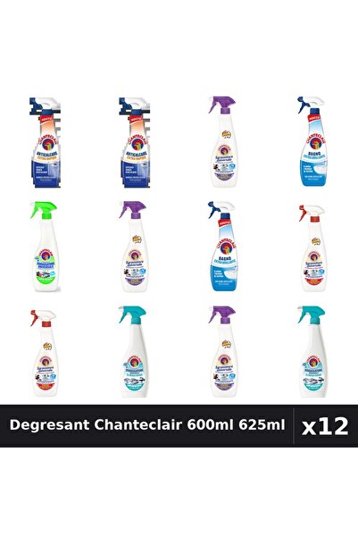 Chanteclair Set 12 Degresant Universal 600ml 625ml - 6 Arome, Anticalcar, Mar...