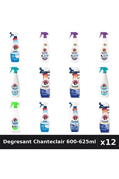 Chanteclair Set 12 Degresant Universal 600-625ml - Lavanda, Lămâie, Mosc, Ant...